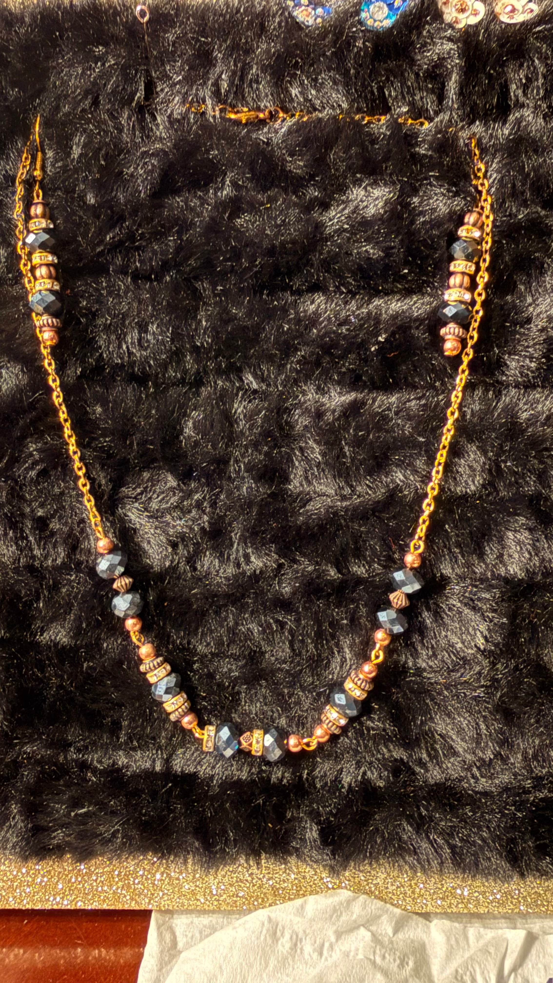 Handcrafted earrings and necklaces made with love and care.